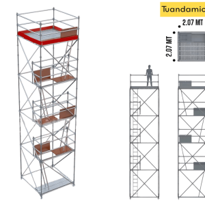 ANDAMIO MULTIDIRECCIONAL 2.07 x 2.07 8+1