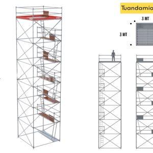 ANDAMIO MULTIDIRECCIONAL 3.0 x 3.0 12+1