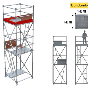 ANDAMIO MULTIDIRECCIONAL 1.40 x 1.40 4+1