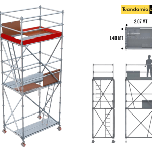ANDAMIO MULTIDIRECCIONAL 1.40 x 2.07 4+1