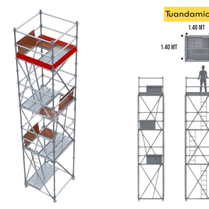 ANDAMIO MULTIDIRECCIONAL 1.40 x 1.40 6+1