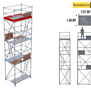 ANDAMIO MULTIDIRECCIONAL 1.40 x 2.07 6+1