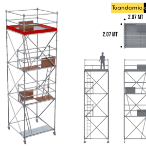 ANDAMIO MULTIDIRECCIONAL 2.07 x 2.07 6+1